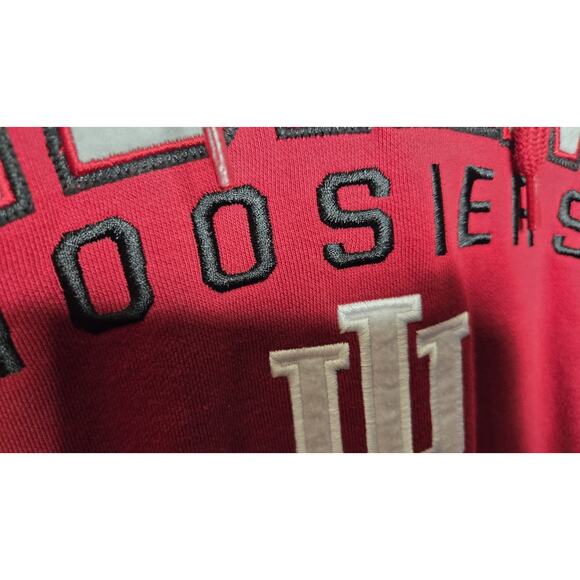 Indiana Hoosiers Red Pullover Hoodie Size XL Fleece Embroidered Colosseum... - Picture 10 of 11